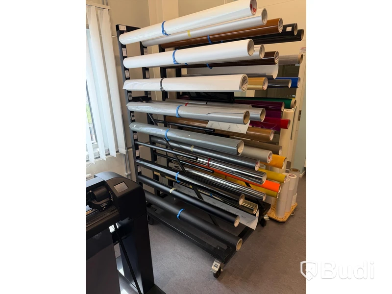 Stort sortiment material/vinyl, ca 250 rullar