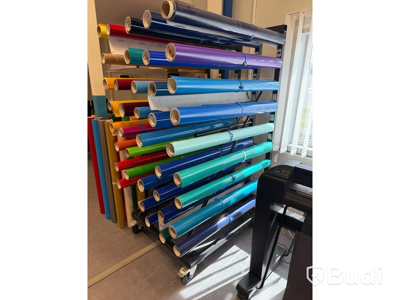 Stort sortiment material/vinyl, ca 250 rullar