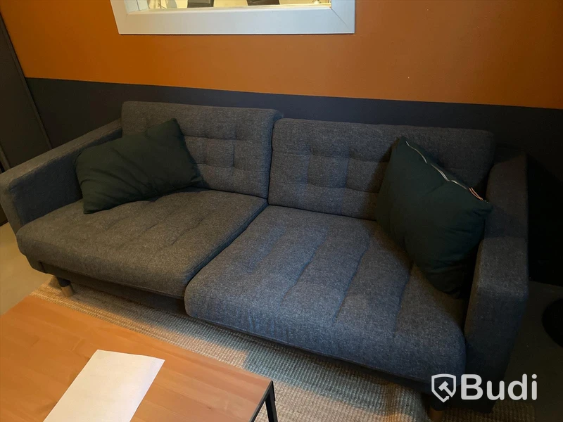 2-sits soffa ink 2 kuddar ca 180 bredd