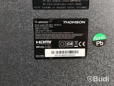 TV, Thomson 40FD2S13, 40 tum, Full HD