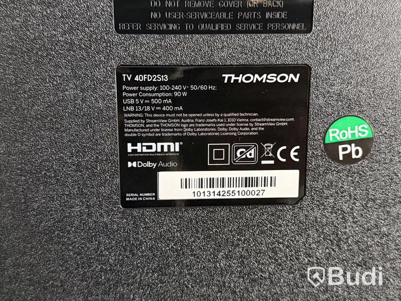 TV, Thomson 40FD2S13, 40 tum, Full HD