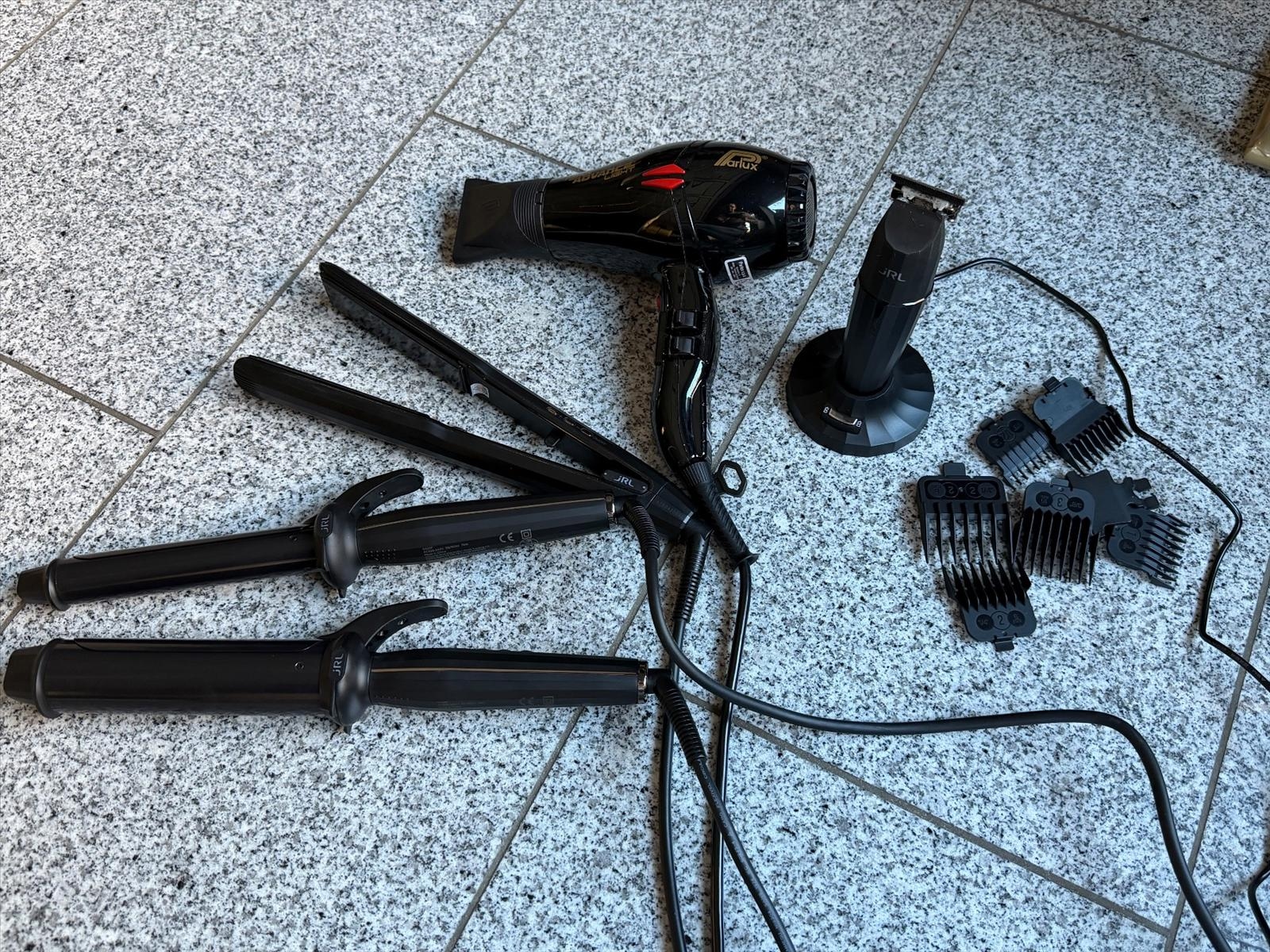 Trimmer, plattång, hårfön samt 2 st locktång, JRL, Parlux