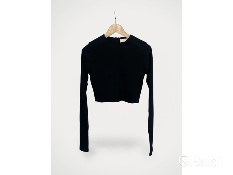 Långärmad tröja Teurn, Moha Jersey top, svart, stl. XS