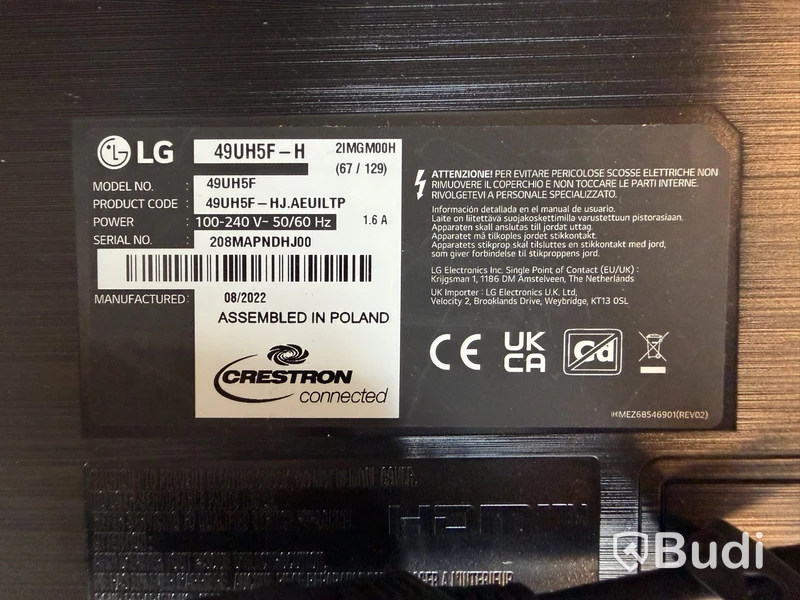 LG 49UH5F-H – 49” 4K digital signage-skärm
