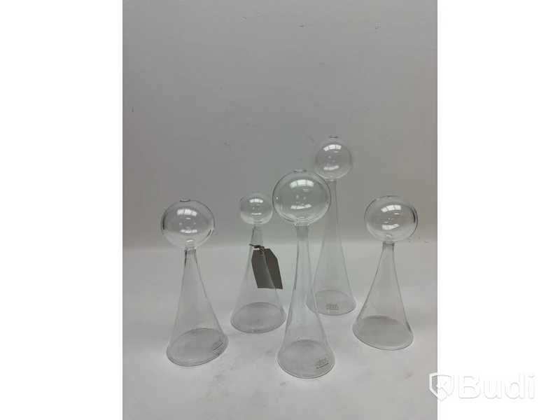 5 st. Glasskulpturer Nina Johanna Christensen, olika storlekar