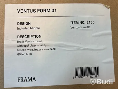 Pendellampa Frama, Ventus Form 01, mässing