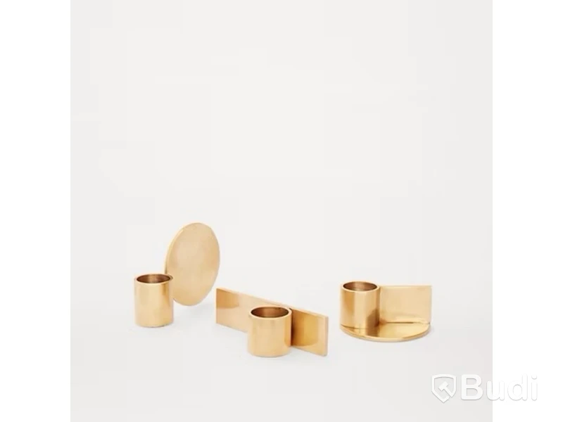 Fundament Ljusstake Frama, Untreated Brass