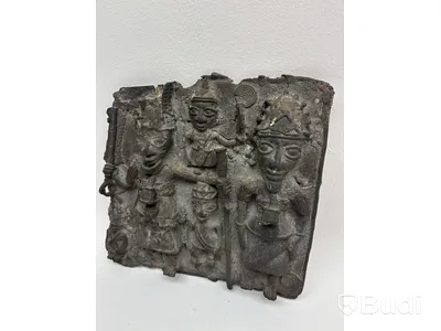 Skulptur, stenreliefplatta med figurer