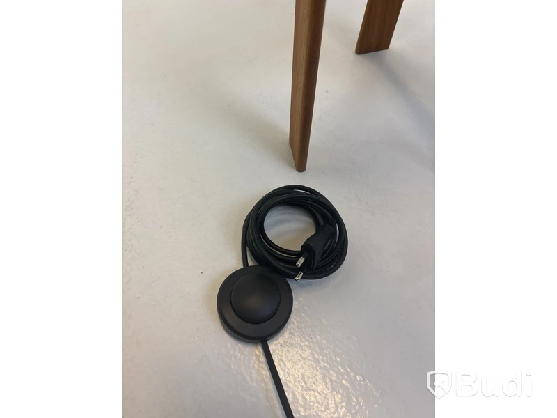 Golvlampa Xandl.nl, tyg och ek