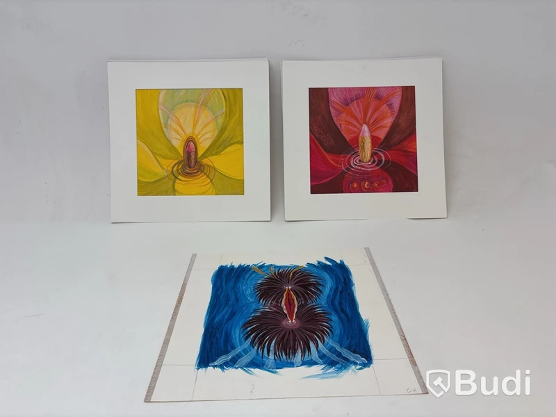 3 paintings by Dagmar Alimkova