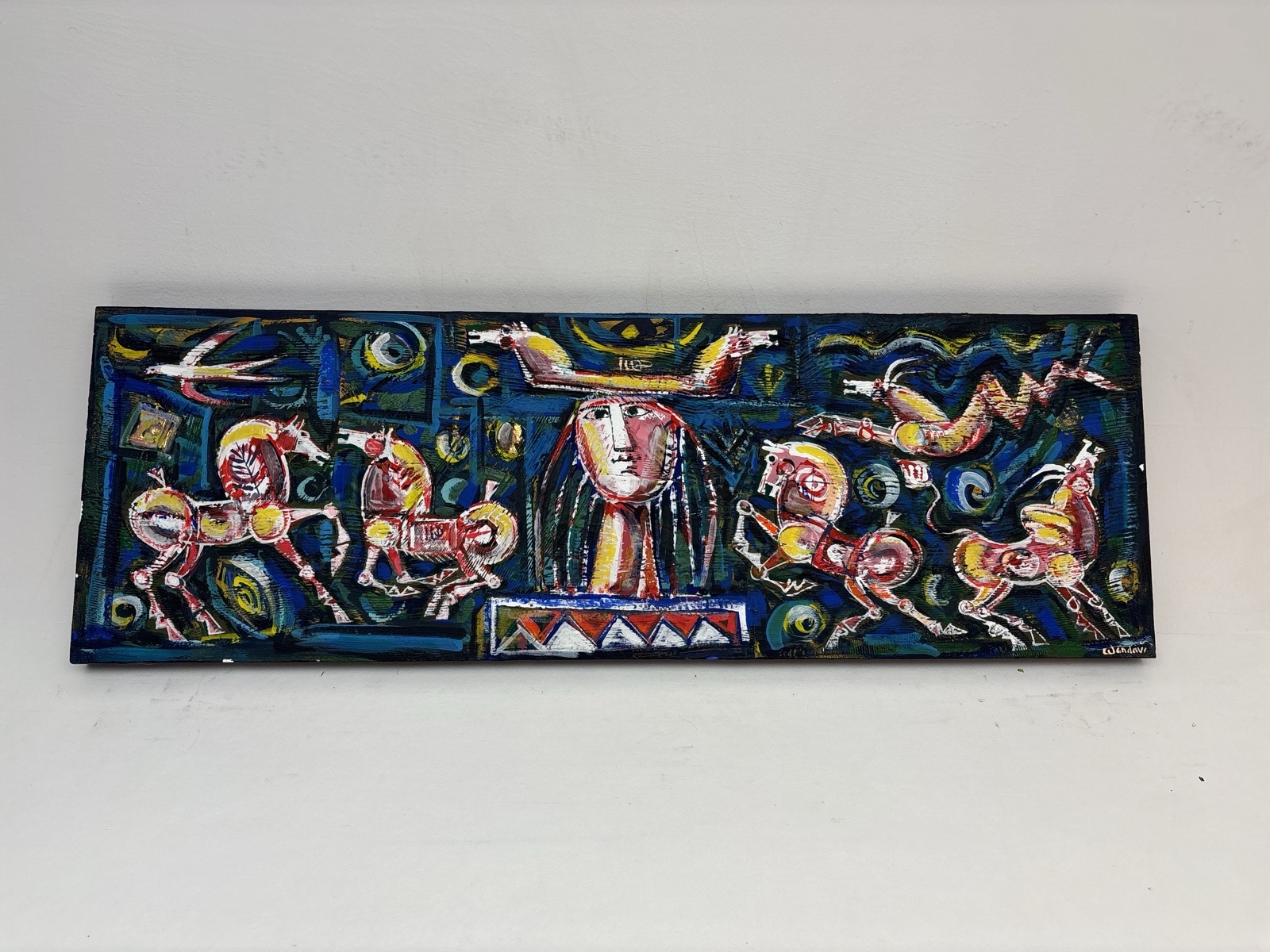 Canvastavla signerad ”Wanday”