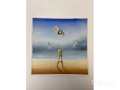 2 st. målningar på canvas signerad: "Nagualero”
