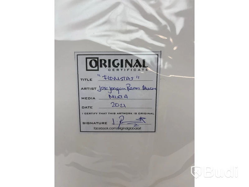 3 st. Tavlor signerade ”Jose Joaquin Ramos” (2021)