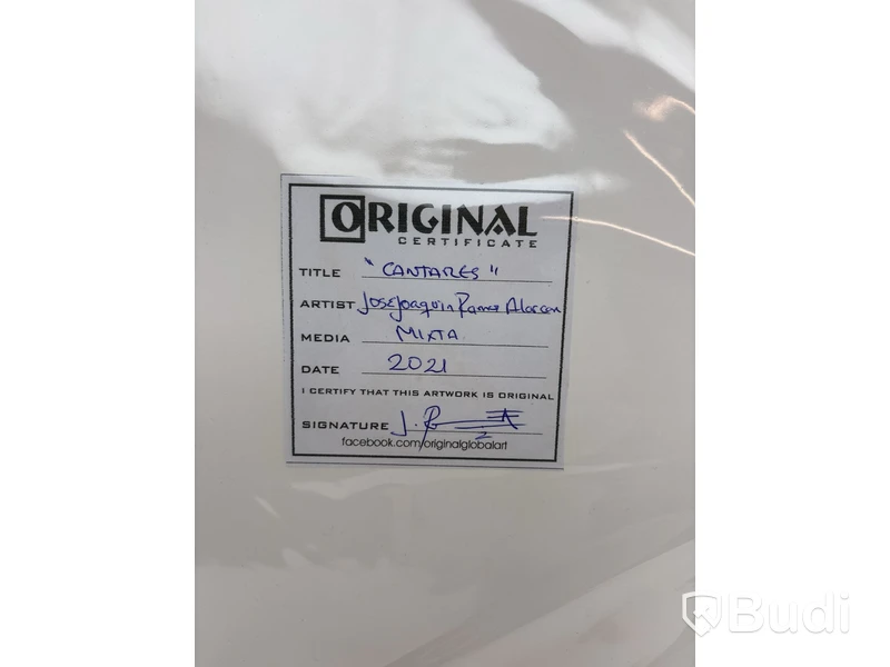3 st. Tavlor signerade ”Jose Joaquin Ramos” (2021)