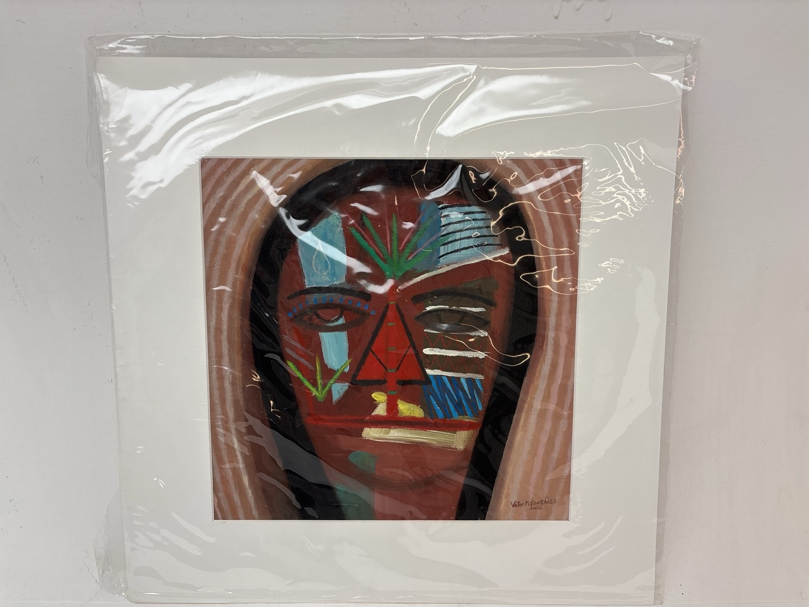 Tavla signerad ”Victor M González”