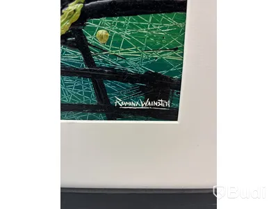 Tavla i ram signerad: ”Romina Wainsten”