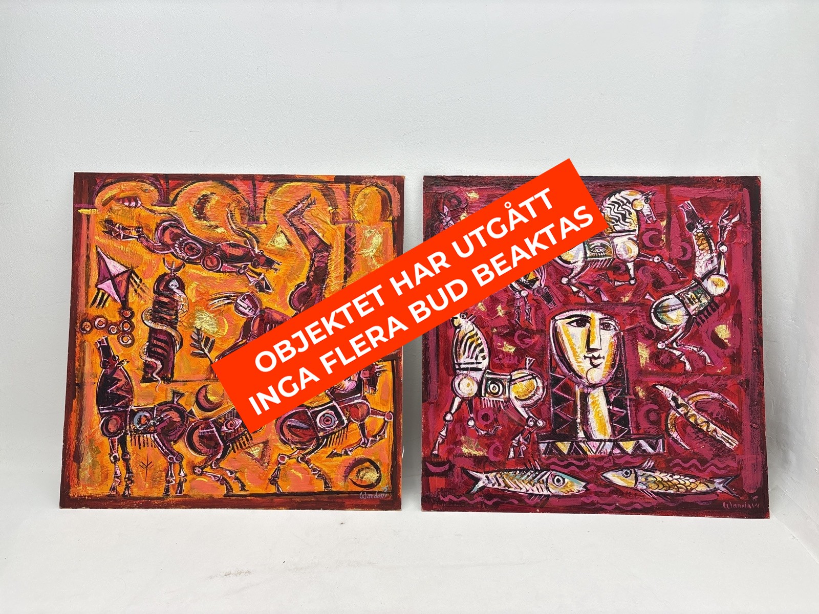 2 st Tavlor av Wandavi