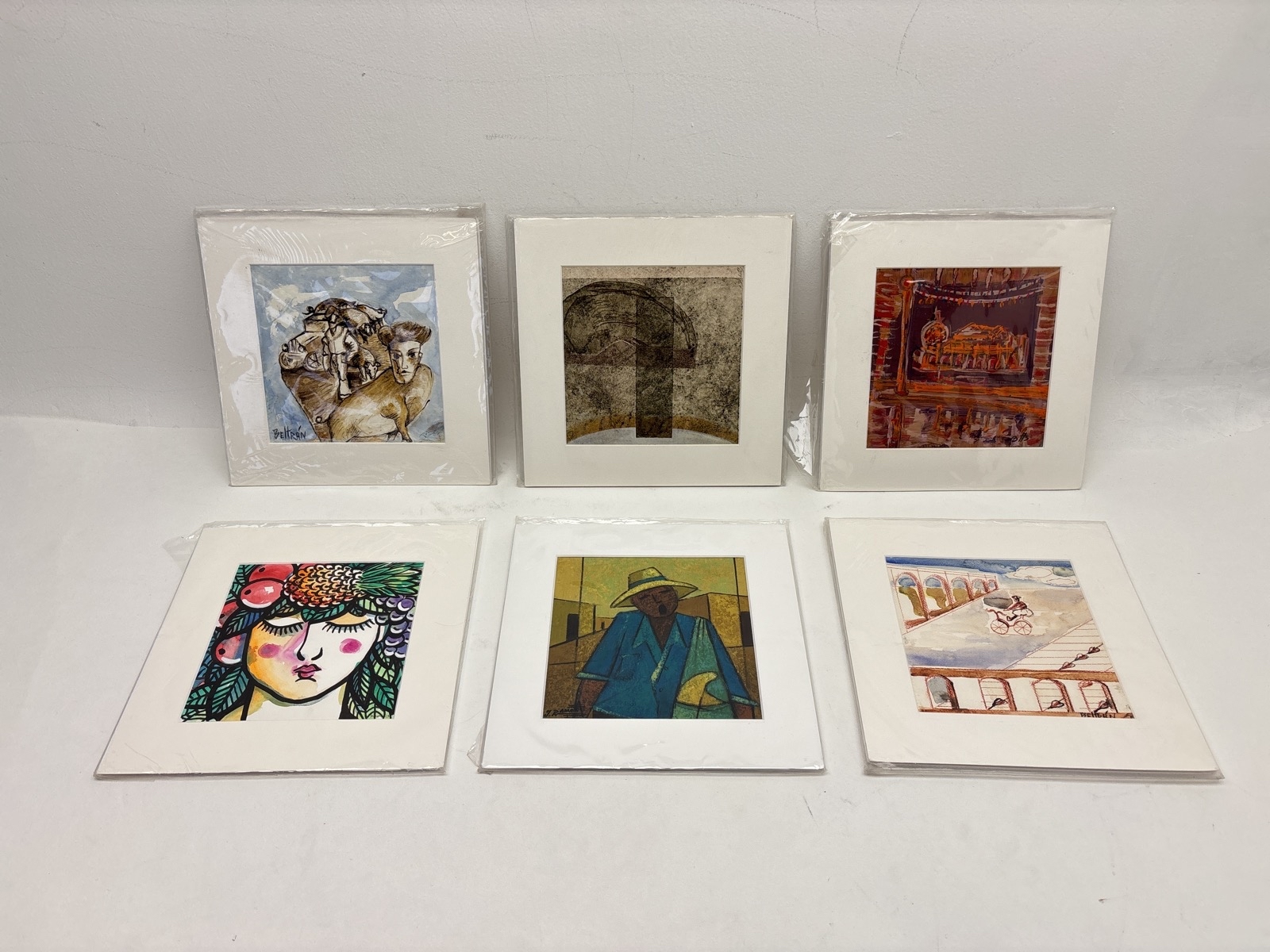 6 st. Tavlor av olika konstnärer