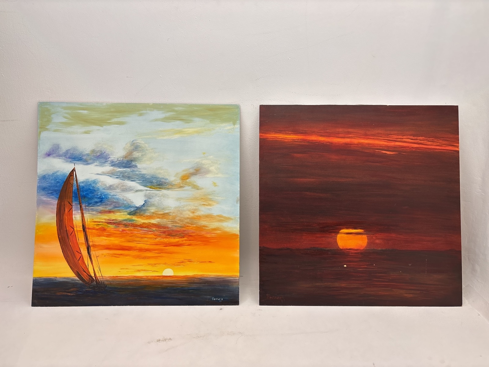 2 st. Tavlor av  Mercedes Ferraro