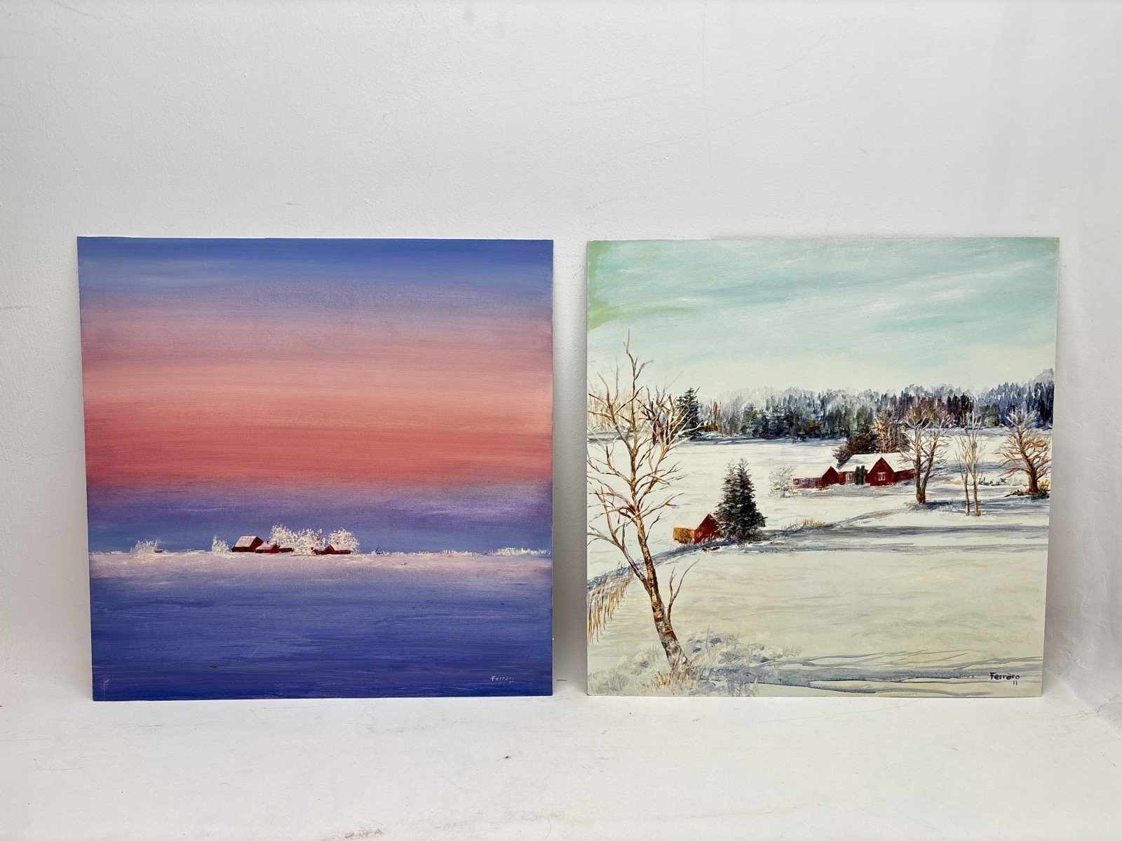 2 st. Tavlor av  Mercedes Ferraro
