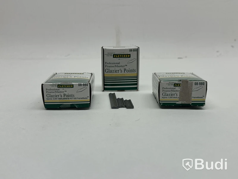3 st. Paket stift för inramning och glasning Glazier’s Points, FrameMaster