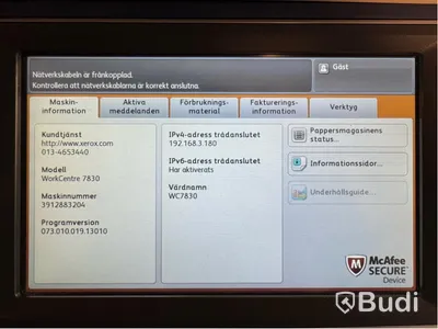 Skrivare/Skanner/Kopiator Xerox Work Center 7830