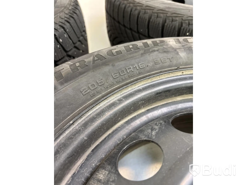 Set of 4 wheels, Goodyear Ultra Grip Ice 2, 205/60R16 96T | Studless winter tires