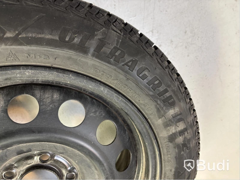 Set of 4 wheels, Goodyear Ultra Grip Ice 2, 205/60R16 96T | Studless winter tires