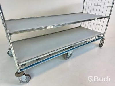 Hyllvagn med hjulbroms