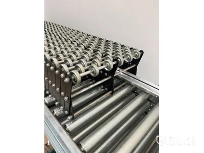 KBS roller conveyor, with rollers and control equipment