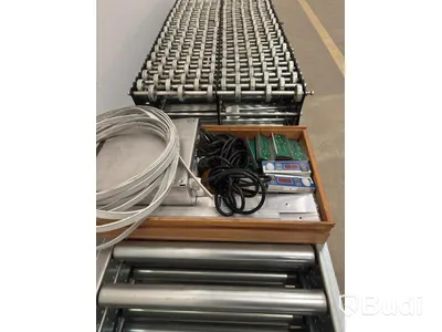 KBS roller conveyor, with rollers and control equipment