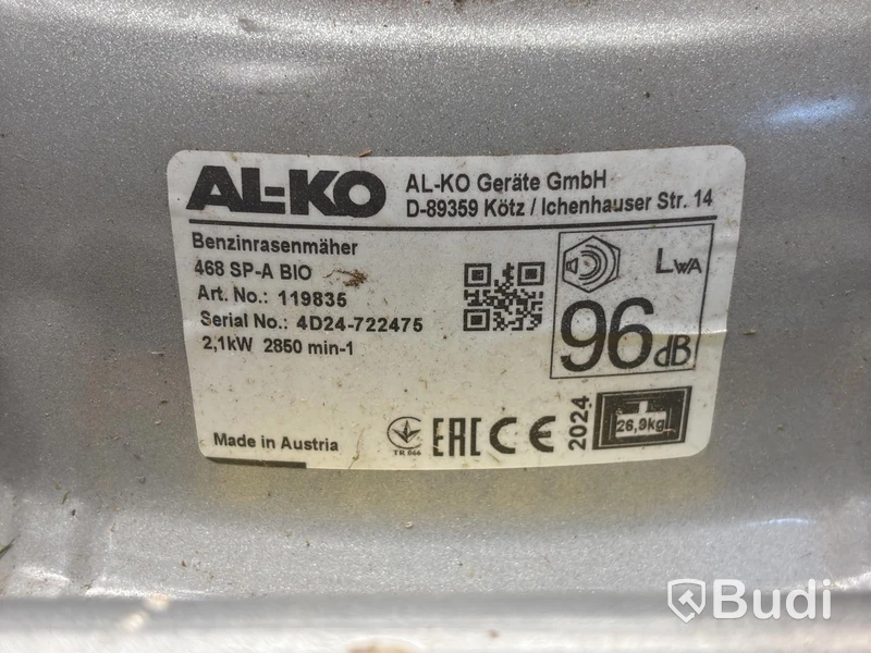 Gräsklippare Al-ko, 468 SP-a BIO