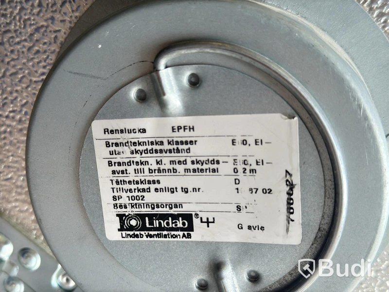 Lindab EPFH clean-out hatch on wheels