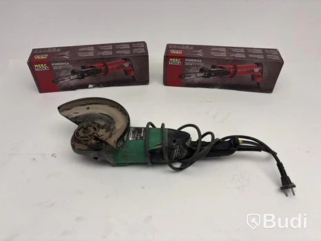 Vinkelslip Hikoki, G23ST inkl. 2 st. Bandfil Meec tools, 016272