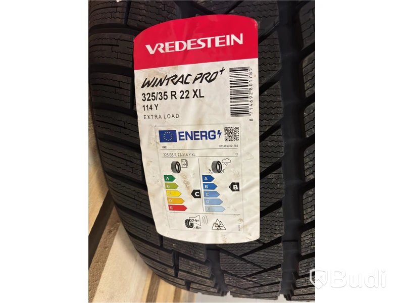 2 st. vinterdäck Vredestein, Wintrac Pro+, 325/35 R 22 XL 114 Y