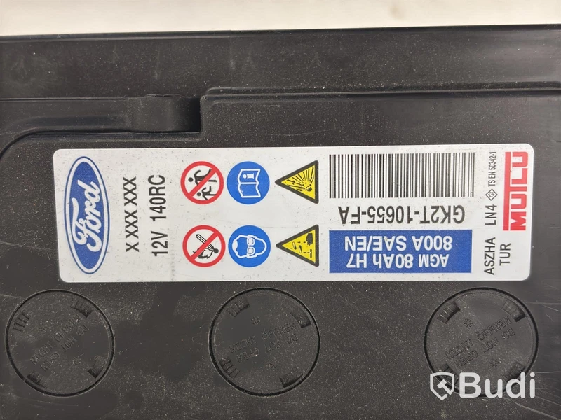 2 st. Bilbatterier Ford, GK2T-10655-FA
