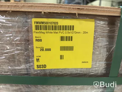 (NEW) 20 rolls Magnetic Sheeting Spandex FlexiMag 0.5 x 1070 mm, 20 m