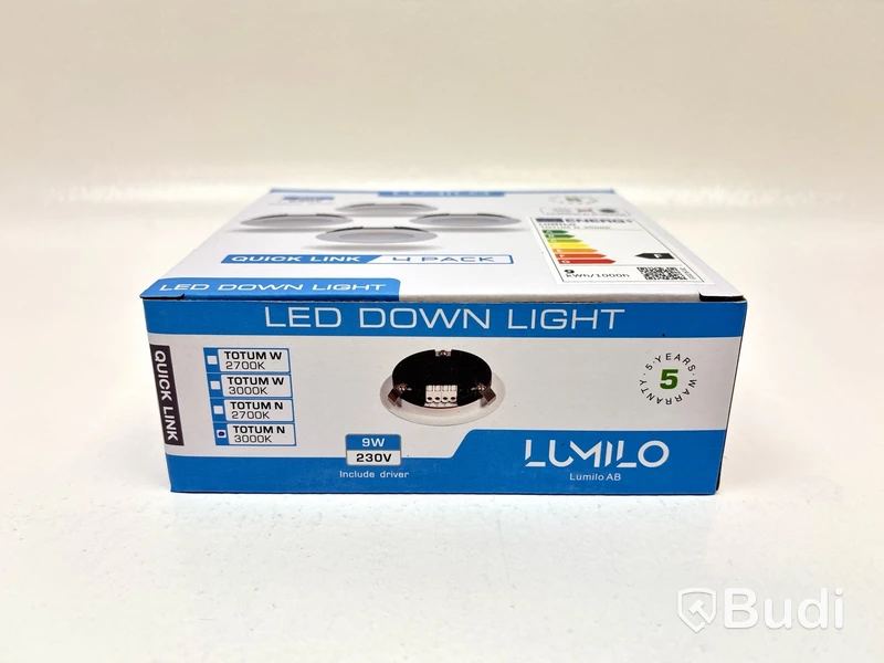 26 st. 4-pack LED-lampor Lumilo, Totum N 3000k, Quick Link