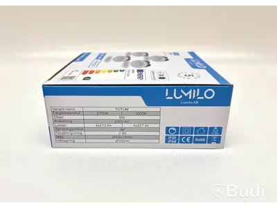 26 st. 4-pack LED-lampor Lumilo, Totum N 3000k, Quick Link