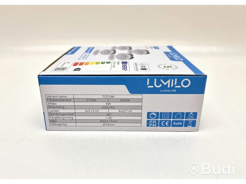 26 st. 4-pack LED-lampor Lumilo, Totum N 3000k, Quick Link
