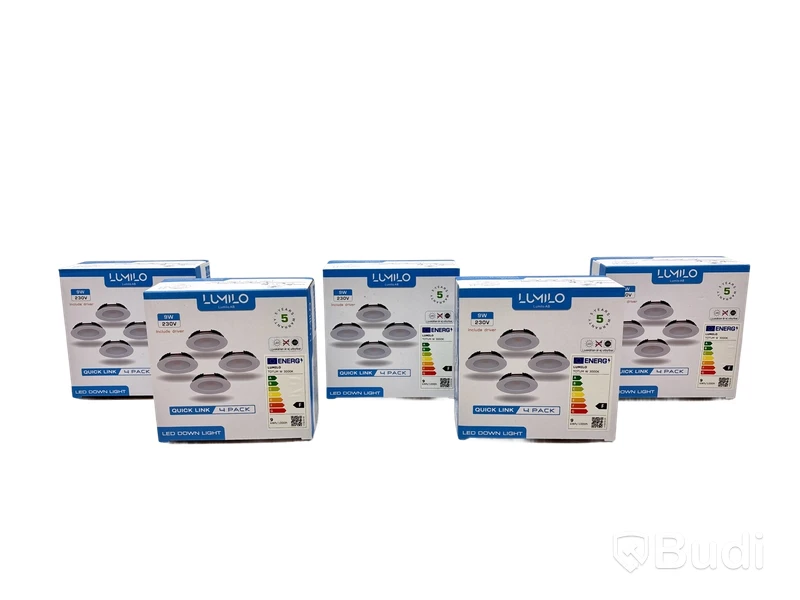 5 st. 4-pack LED-lampor Lumilo, Totum W 3000k, Quick Link