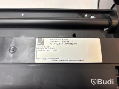 lamineringsmaskin, pappersskärare och en inbindningsmaskin från GBC och Dahle.