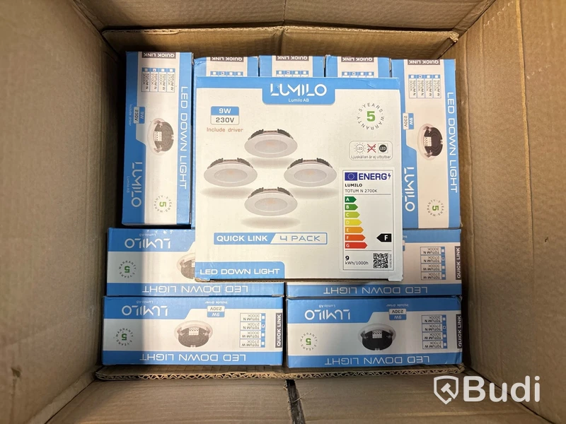 10 st. 4-pack LED-lampor Lumilo, Totum N 2700k, Quick Link