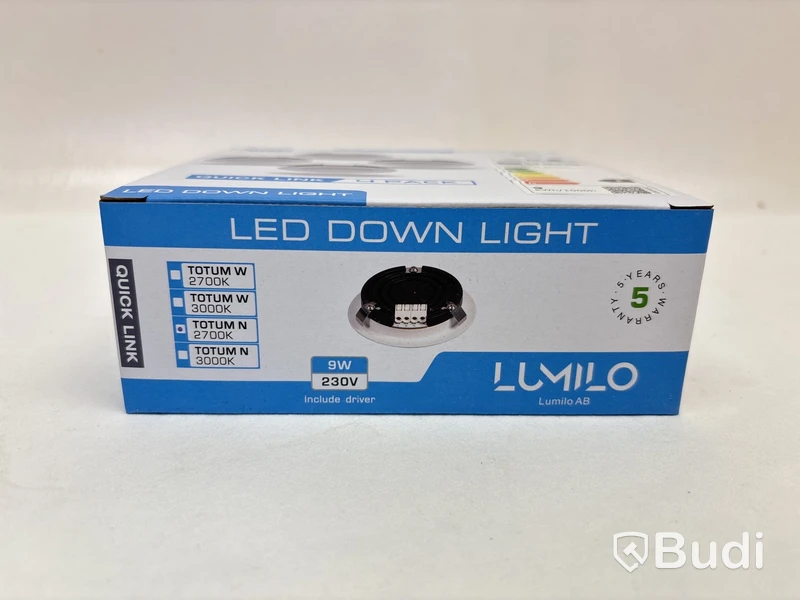 5 st. 4-pack LED-lampor Lumilo, Totum N 2700k, Quick Link