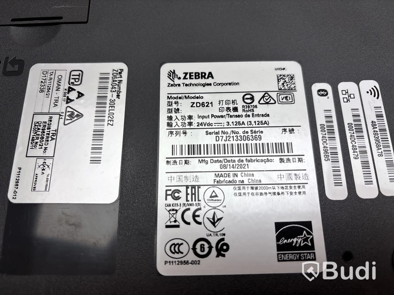 Etikettskrivare Zebra, ZD621
