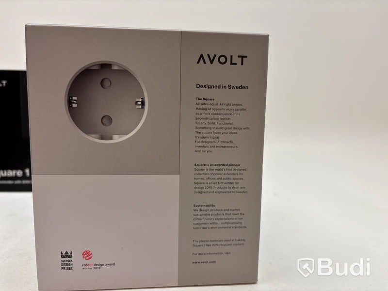 Grenuttag Square 1 Avolt , samt 3 st. USB-C kablar Avolt