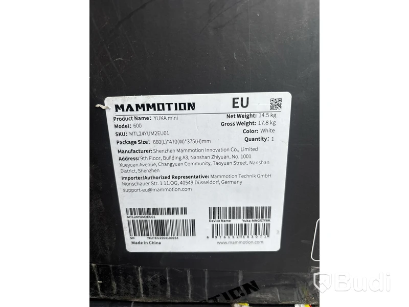 2 st. ROBOTGRÄSKLIPPARE MAMMOTION YUKA MINI 600KVM - RESERVDELSOBJEKT