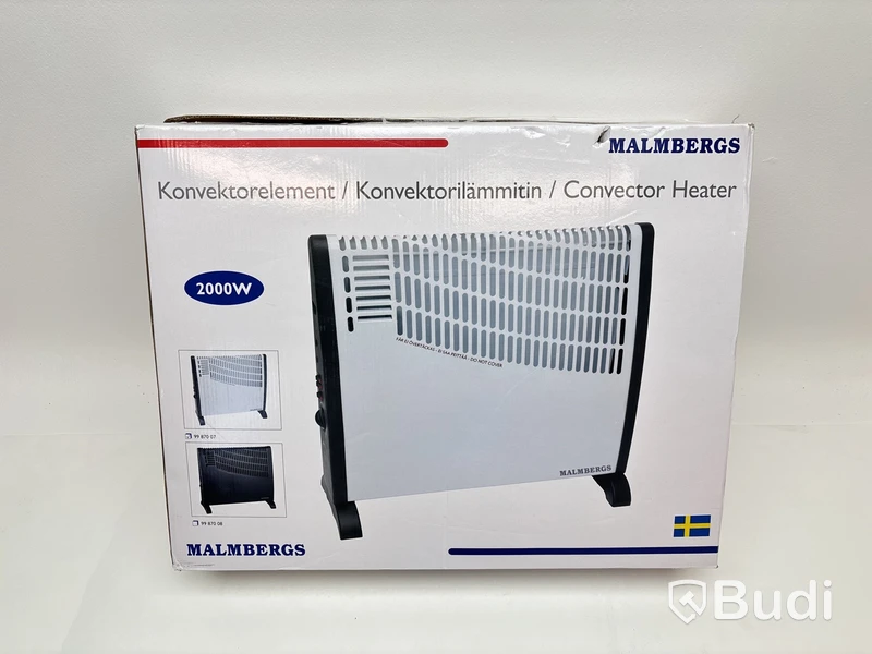Värmeelement Malmbergs, 2000W, vit