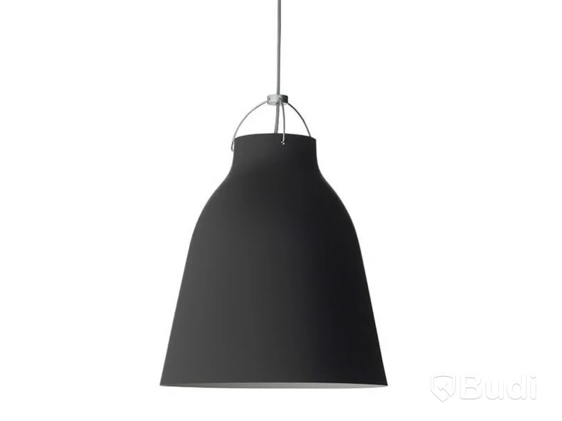 Taklampa Fritz hansen, Caravaggio P3, matt svart. Ord. pris inkl. moms: ca 9199 kr.