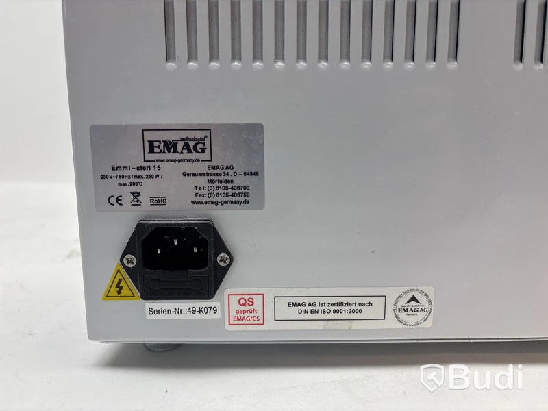 Varmluftssterilisator EMAG, Emmi-steri 15